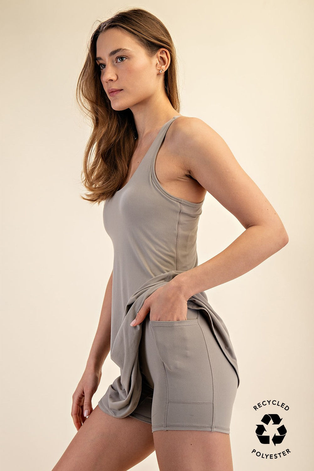 Bailey Romper -Stone