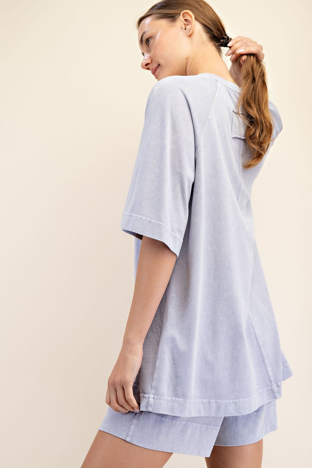 Marie Boyfriend Tee - Lavender