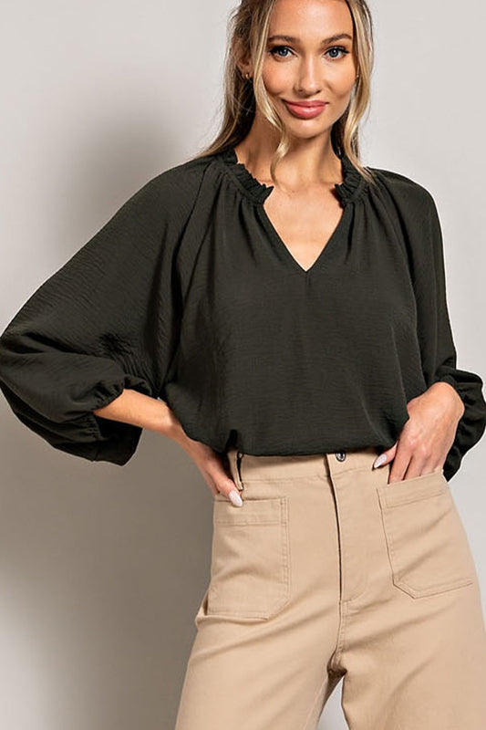 Milly Blouse - Olive
