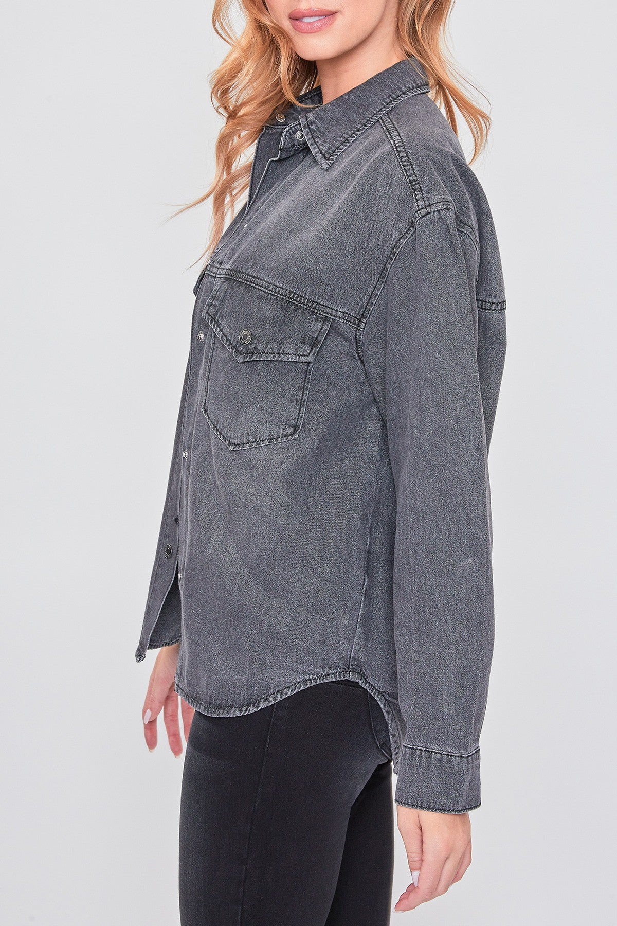 Halle Denim Shacket