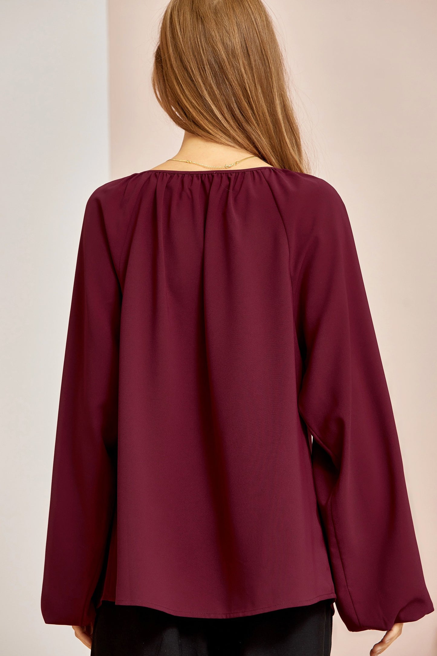 Lily Blouse (Wine)