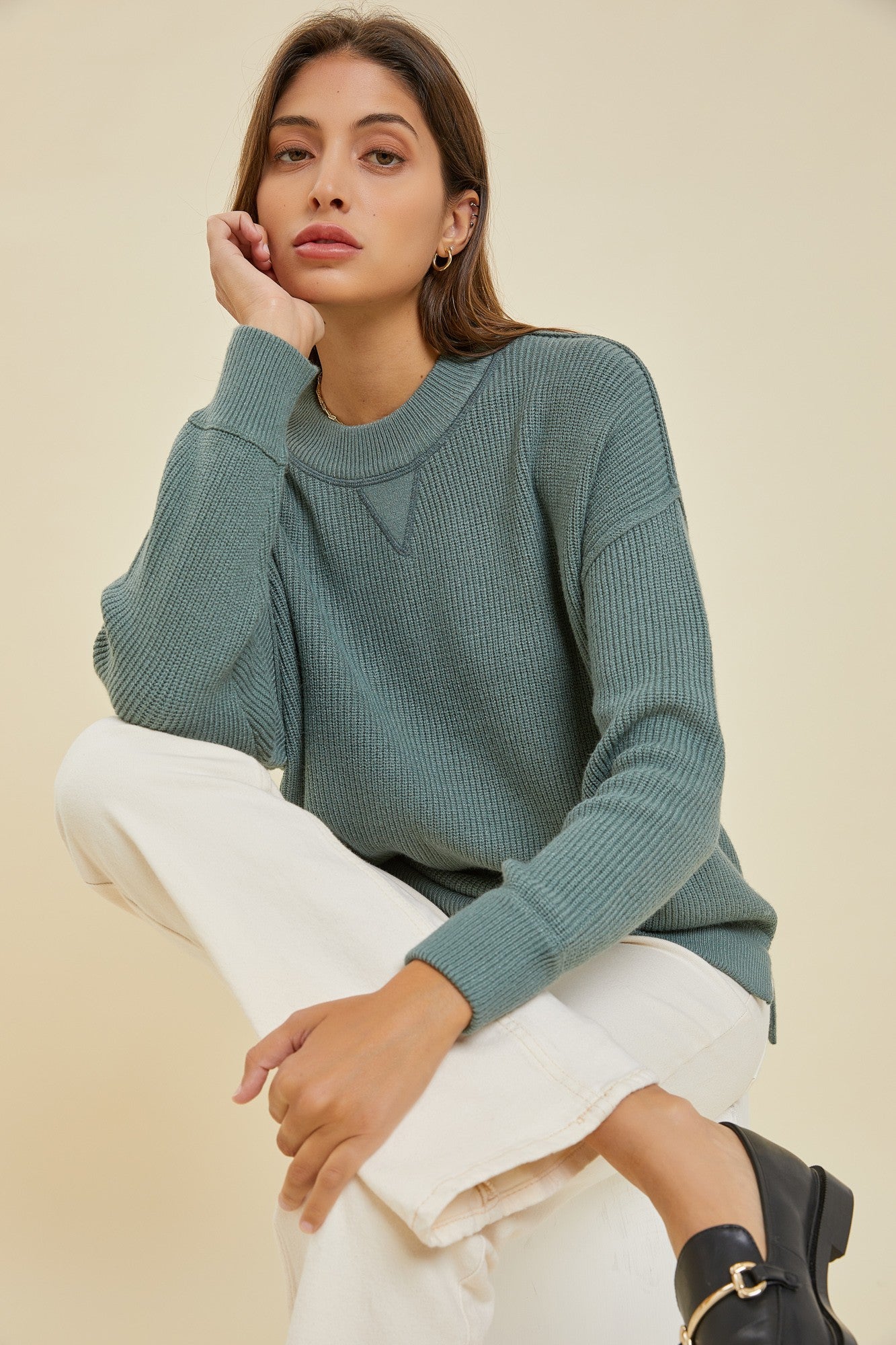 Maeve Sweater - Spruce