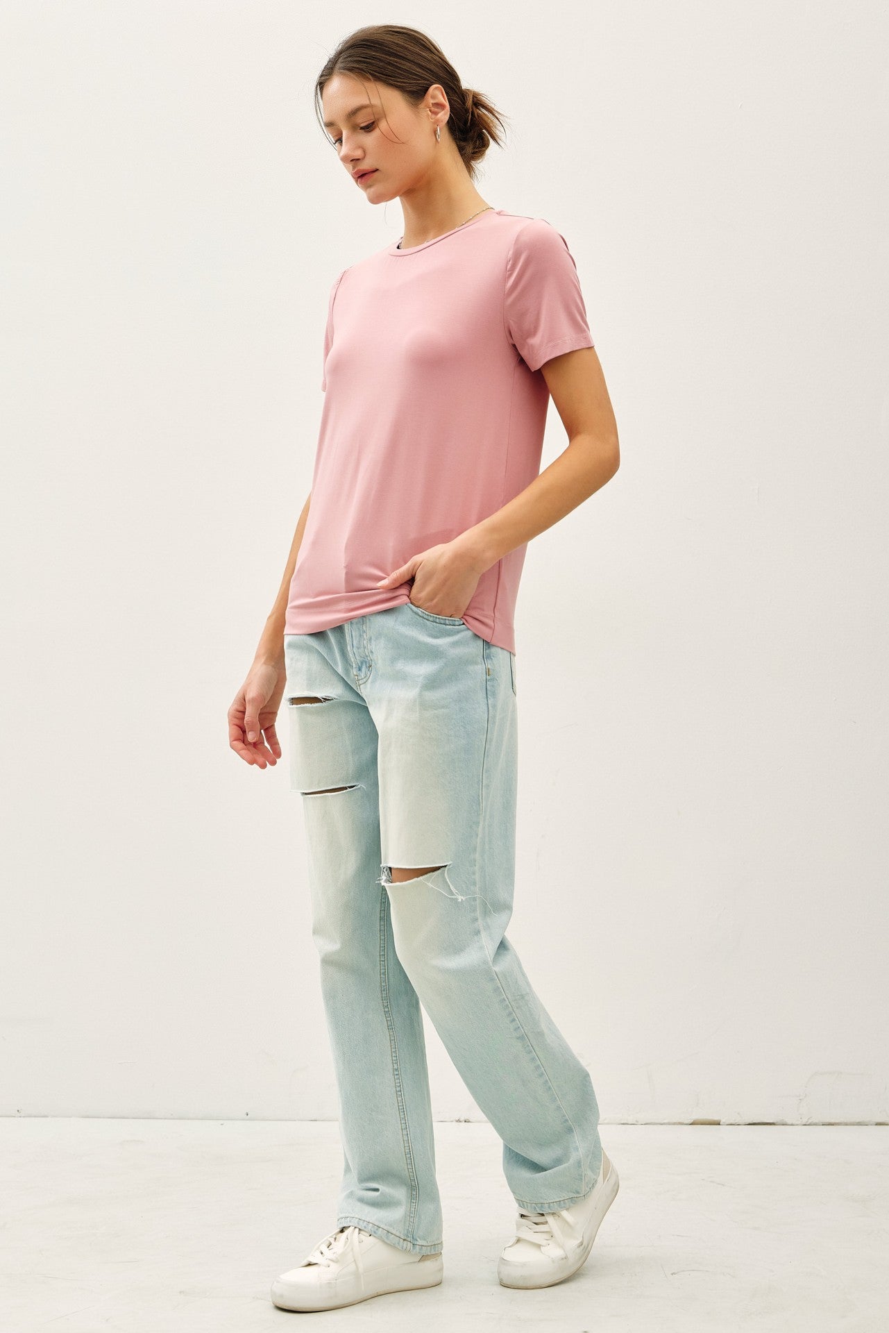 Cameron Tee - Dusty Rose