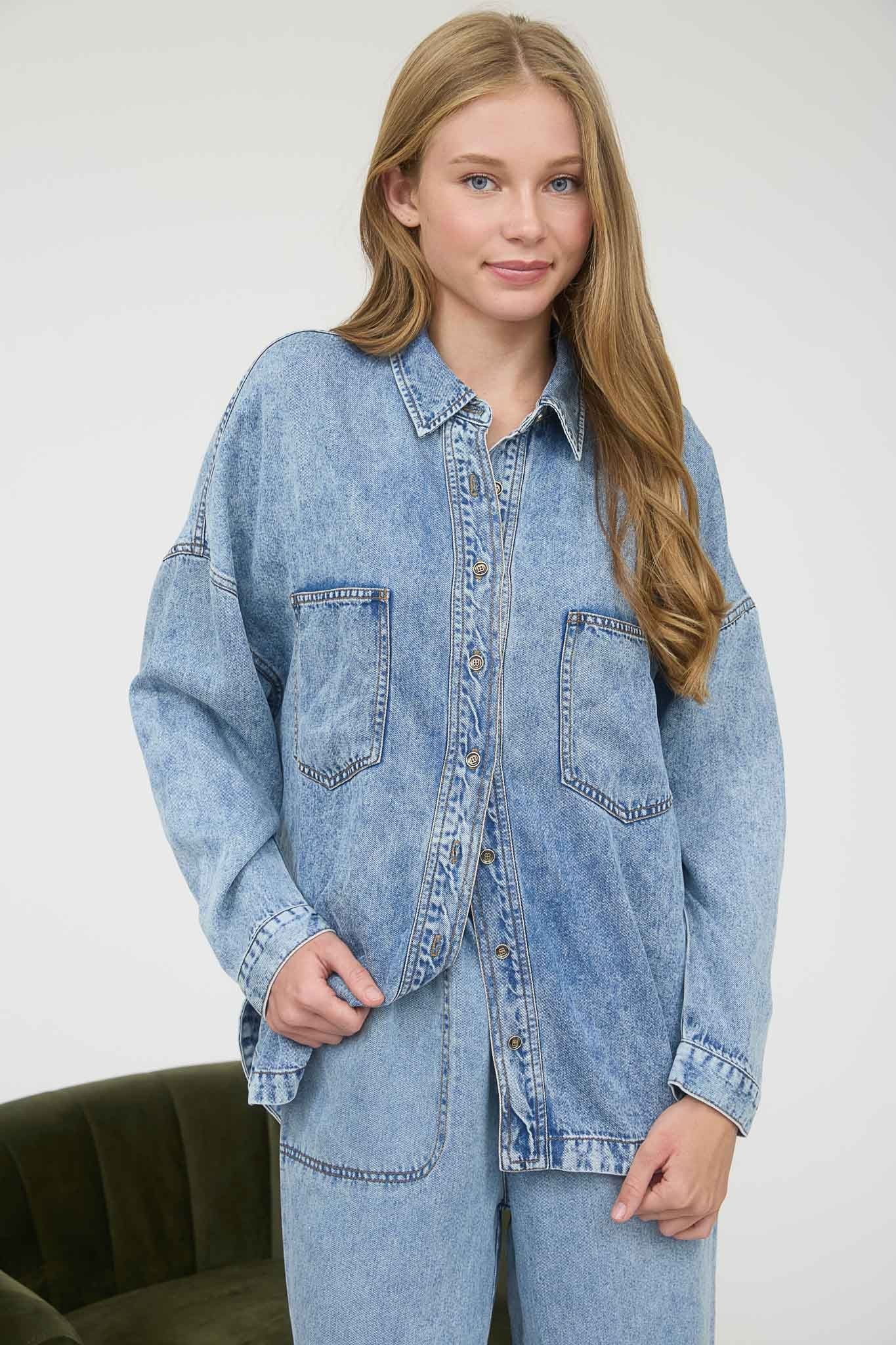 Kylie Button Down