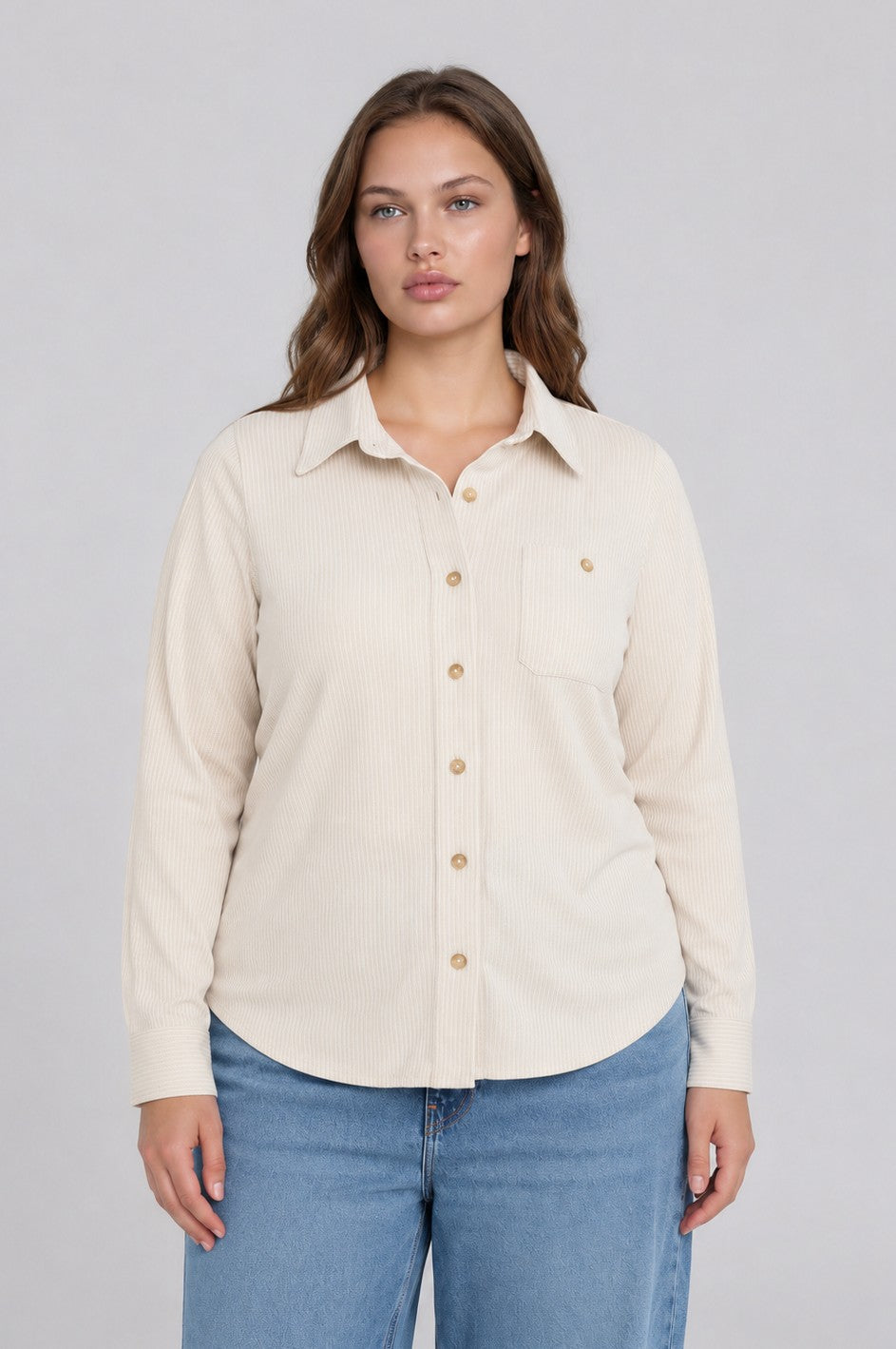 Cara Button Up