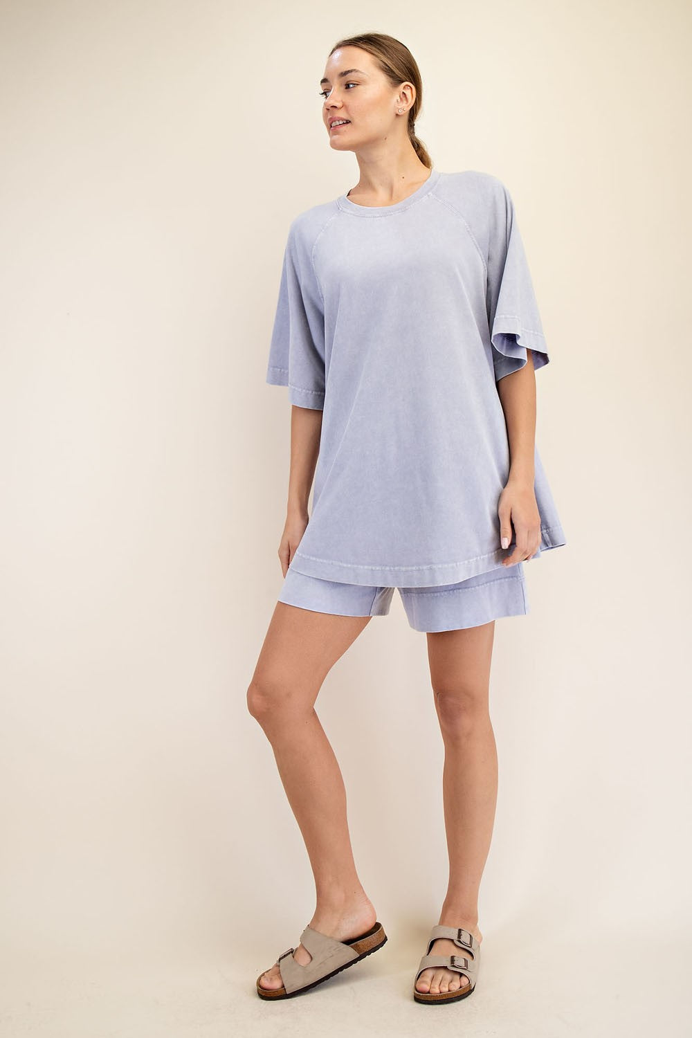 Marie Boyfriend Tee - Lavender
