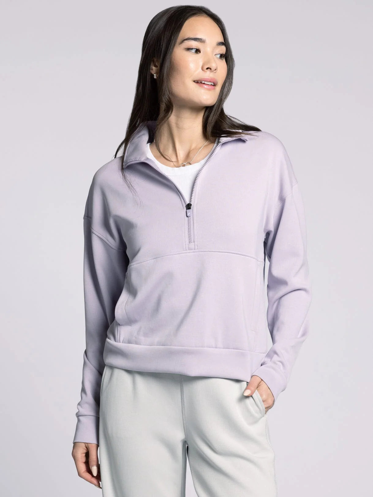 Heather Zip Up