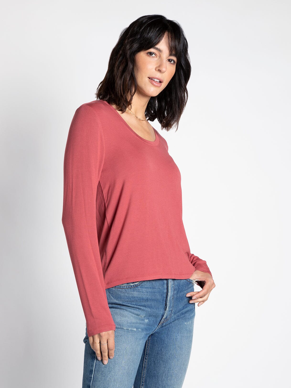 Lauren Top - Cranberry
