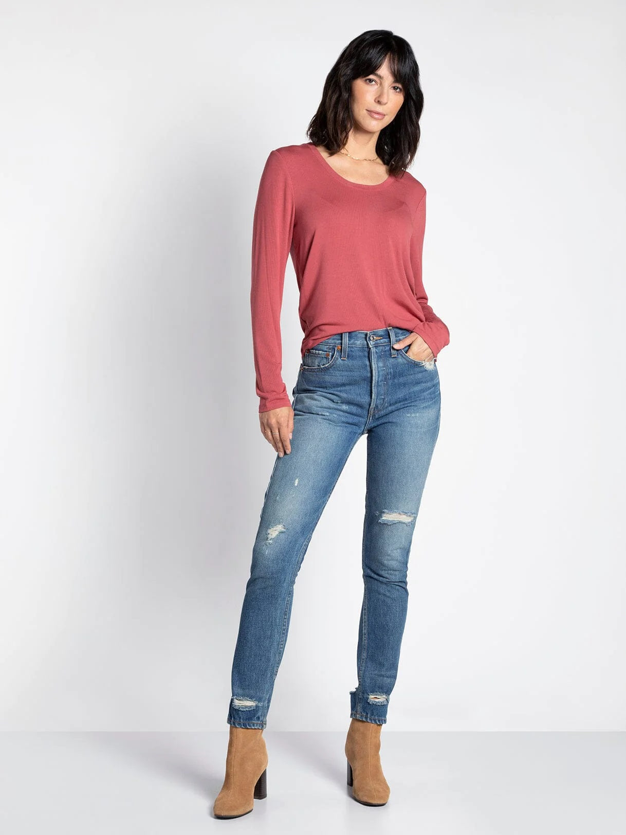 Lauren Top - Cranberry