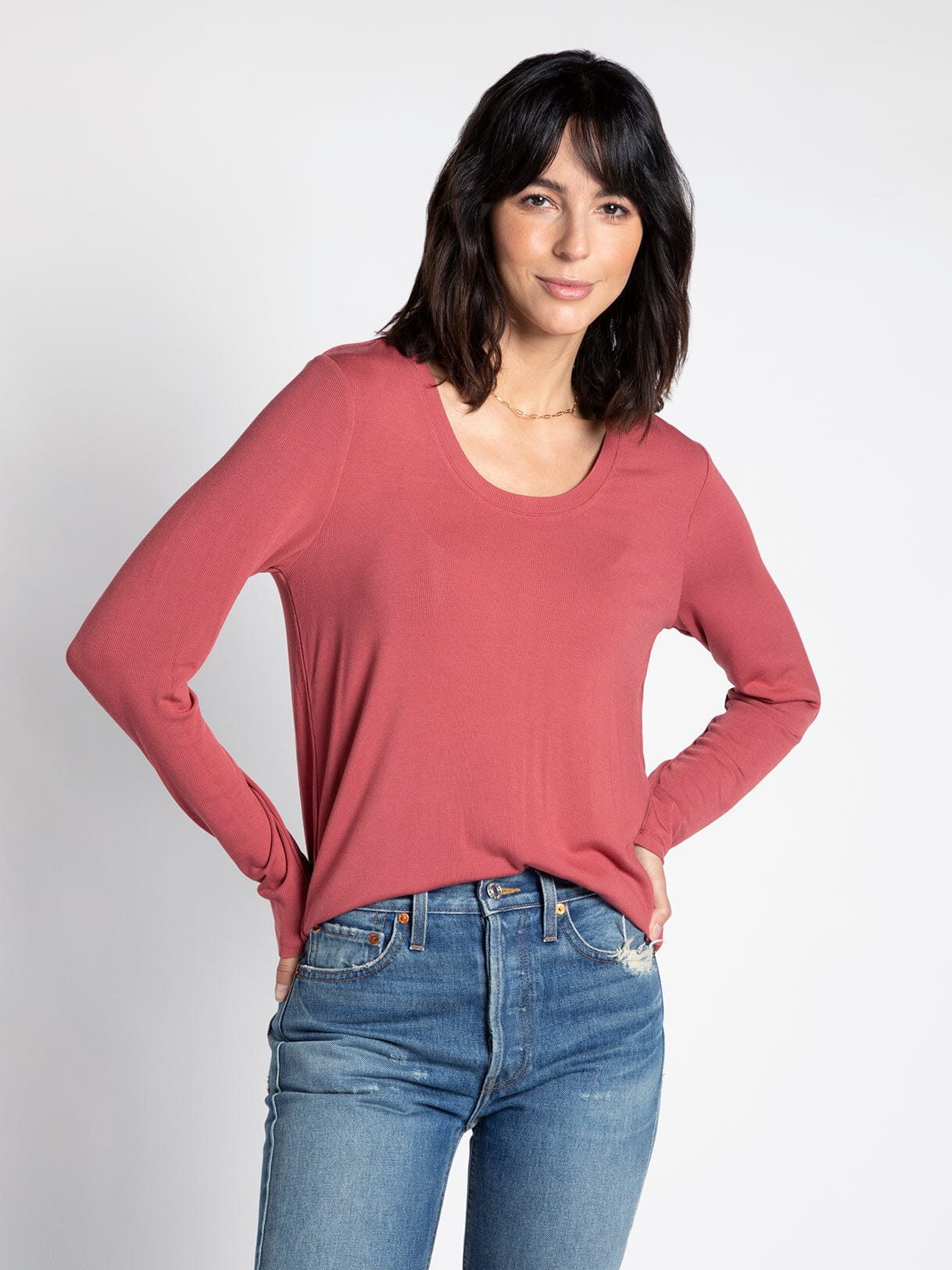 Lauren Top - Cranberry