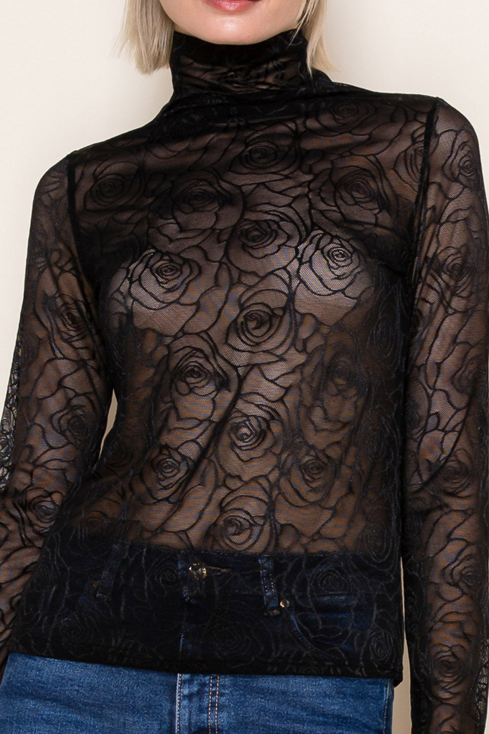 Blair Mesh Top - Black