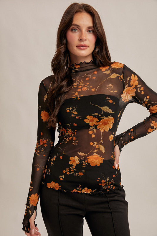 Lauren Mesh Top