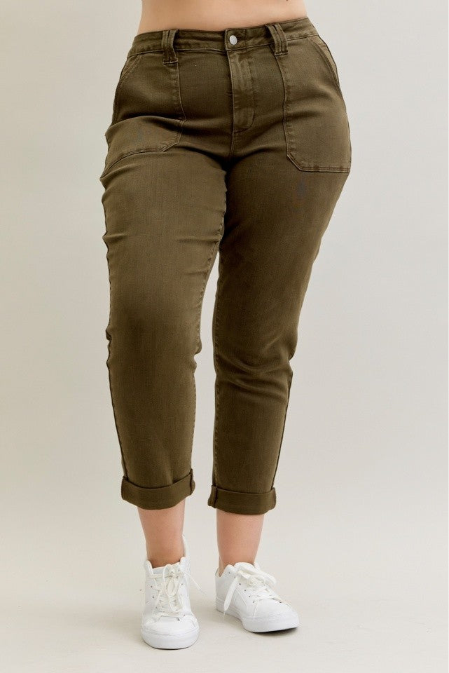Brandi Denim - Olive