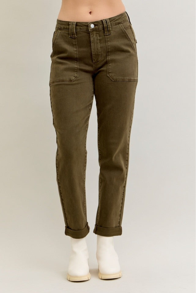 Brandi Denim - Olive
