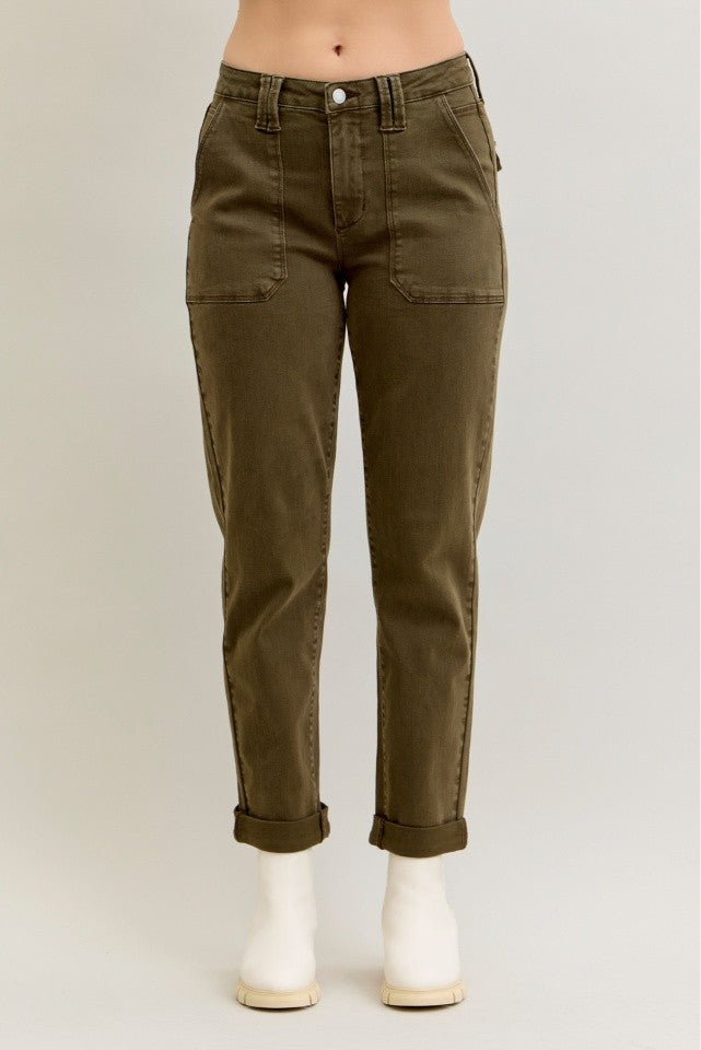 Brandi Denim - Olive