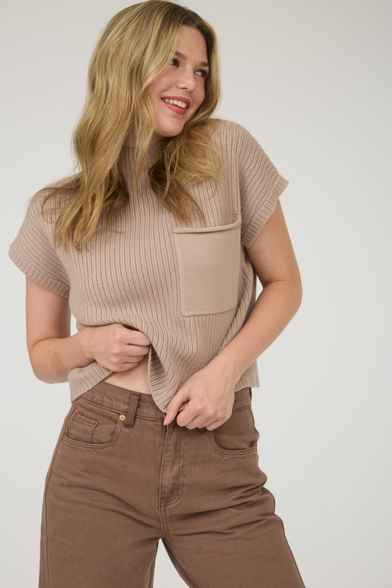 Faith Top - Taupe