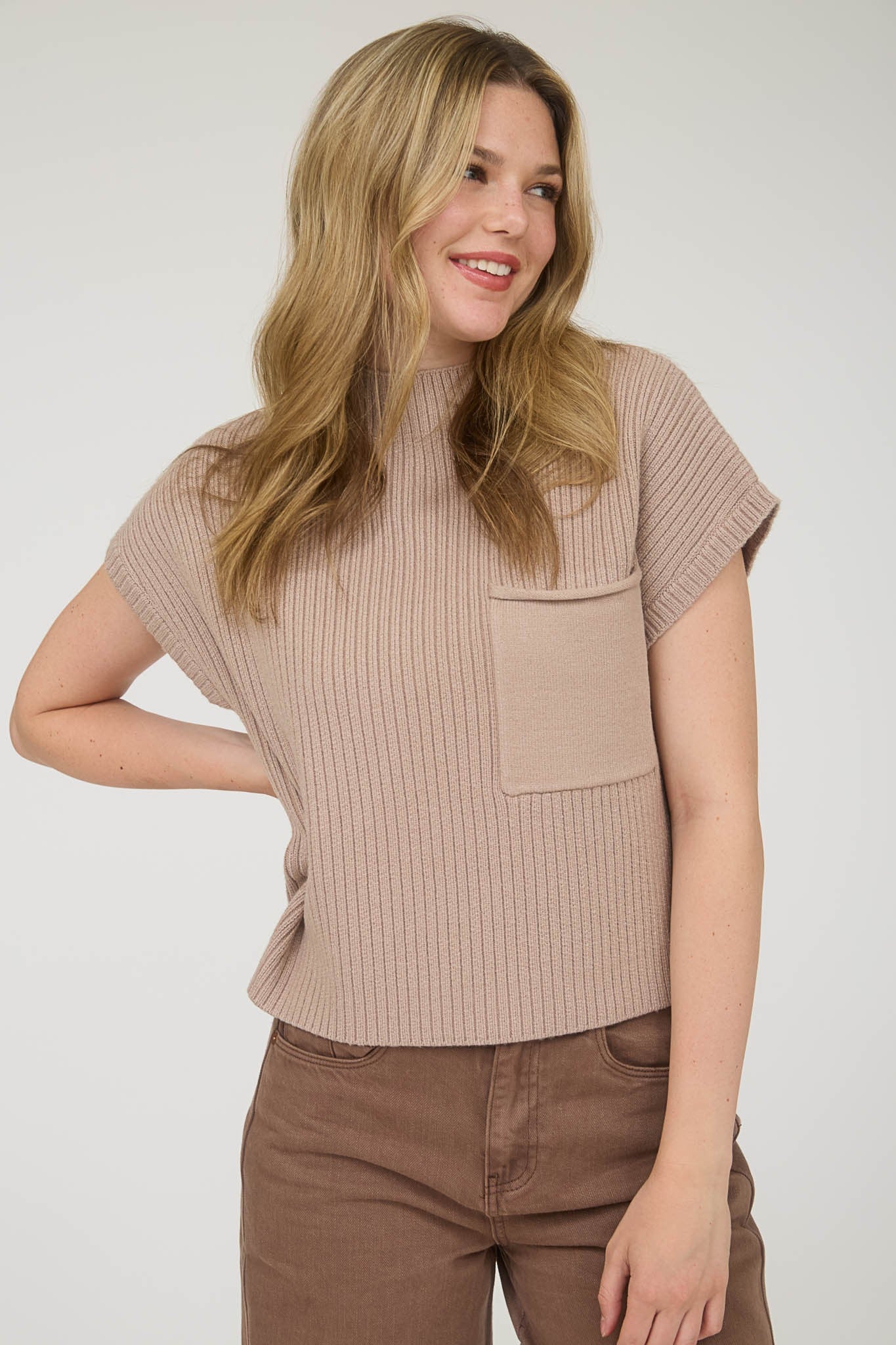 Faith Top - Taupe