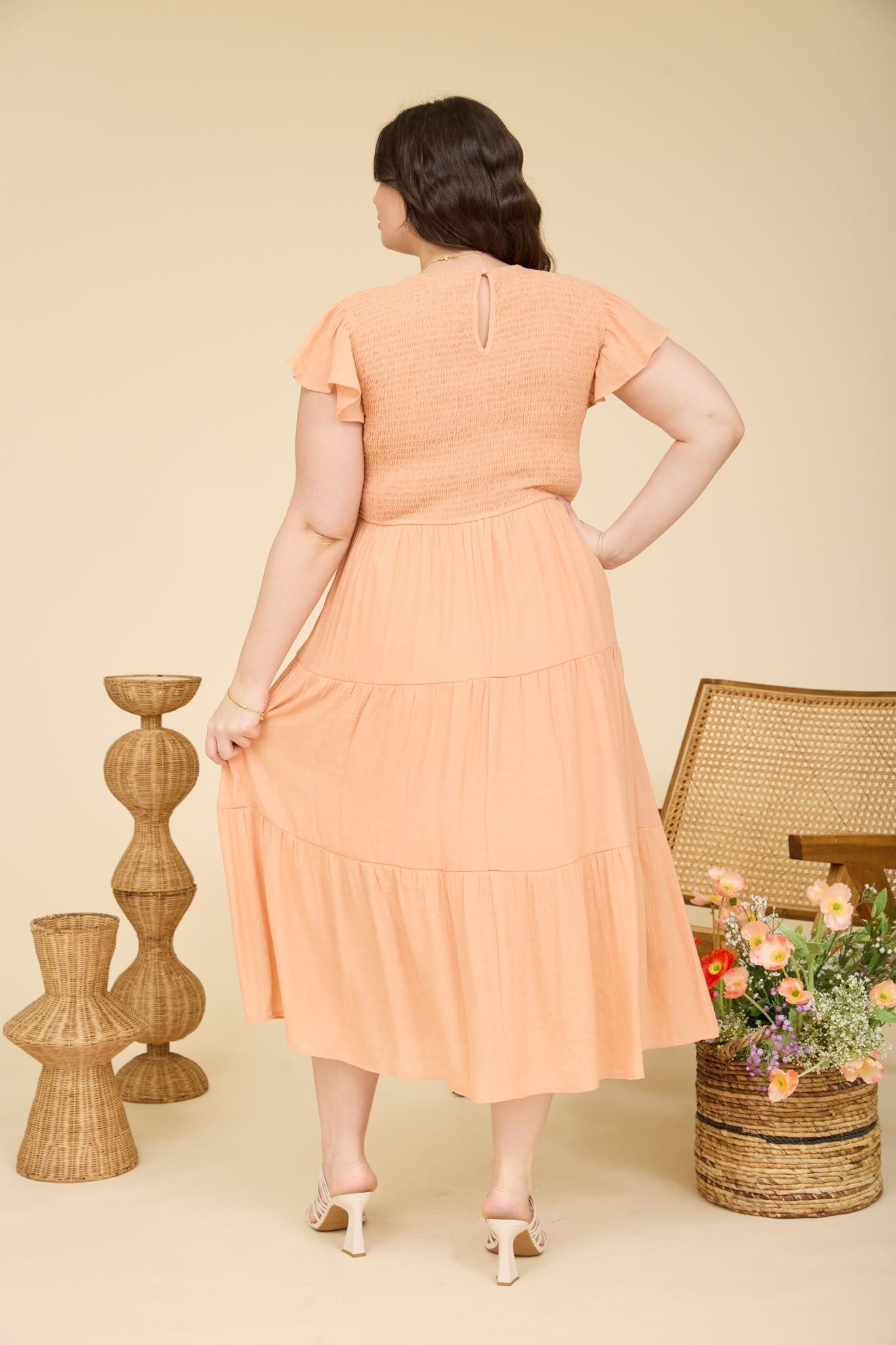 Bonnie Dress - Apricot