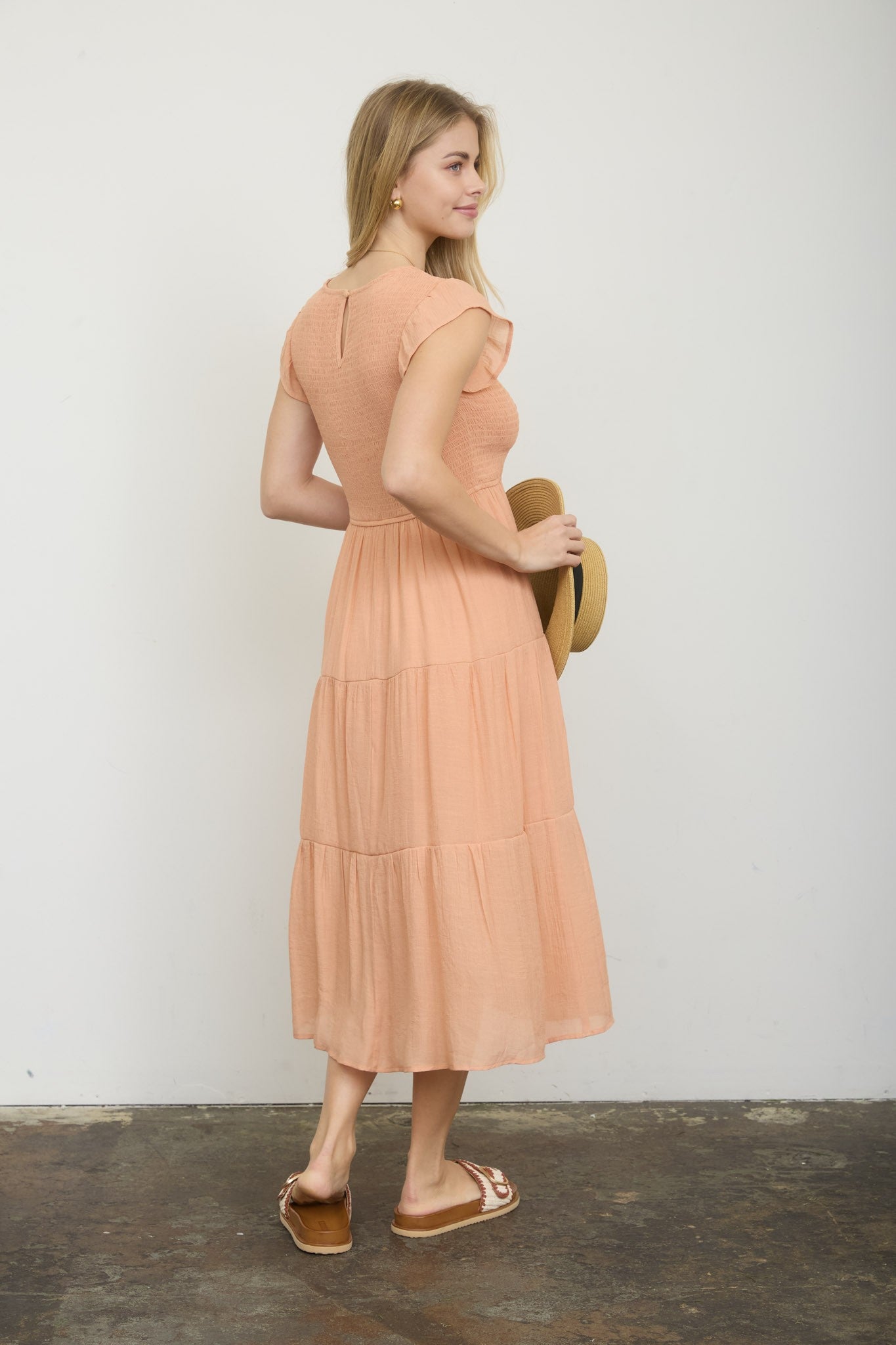 Bonnie Dress - Apricot