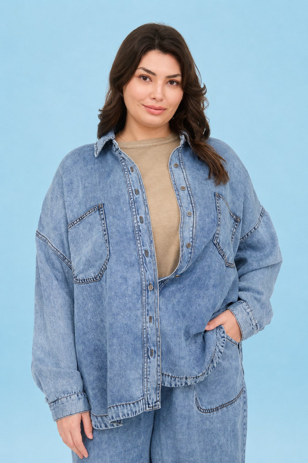 Carly Button Up