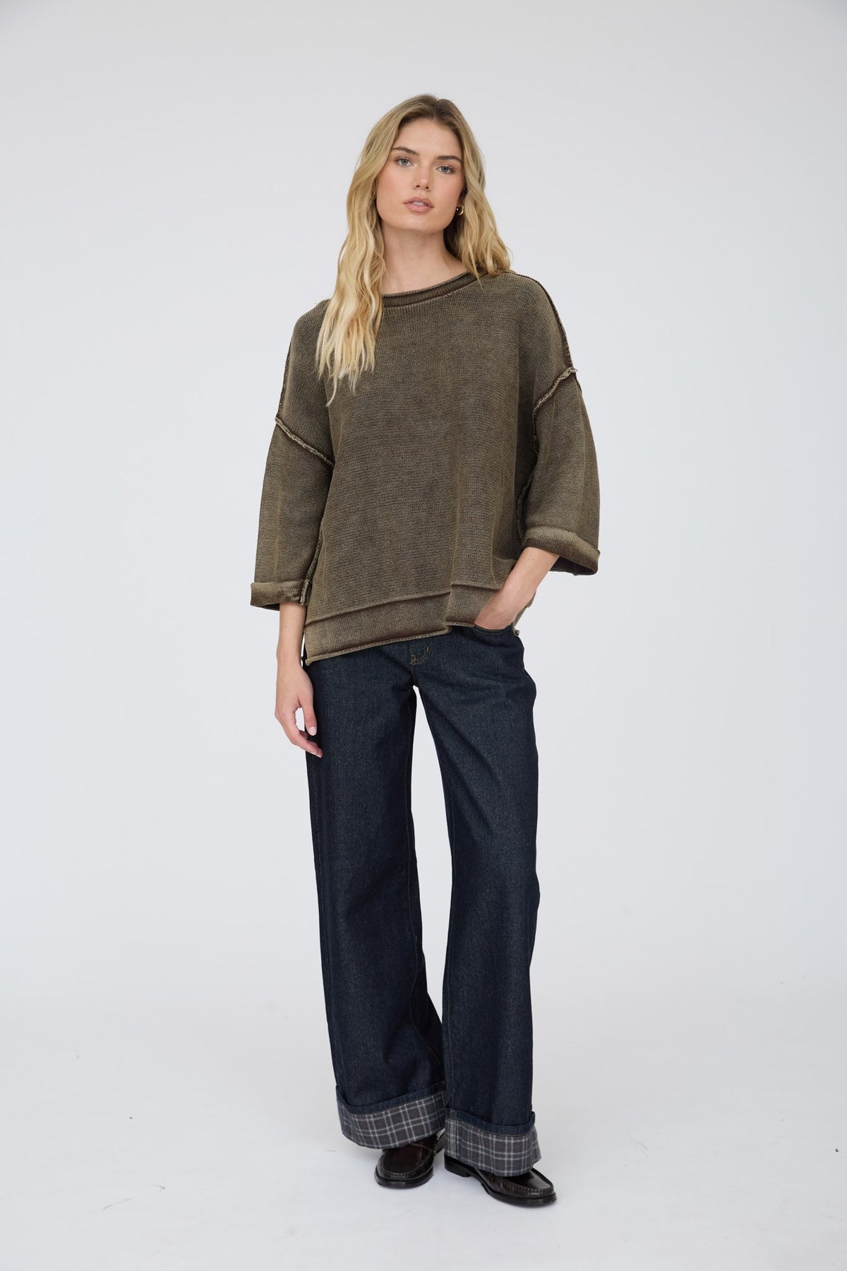 Megan Top - Brown