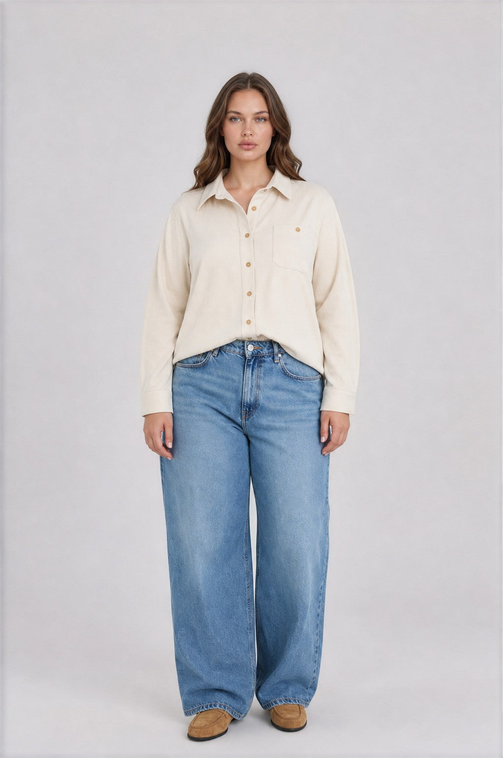 Cara Button Up