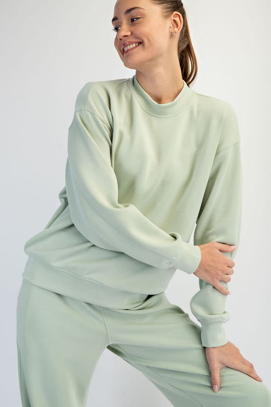 Nelly Mock Neck Pullover