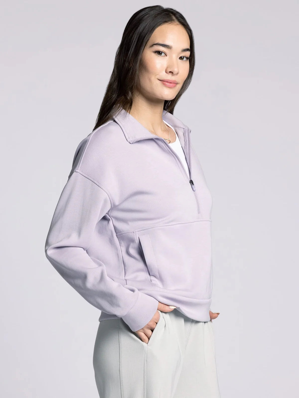 Heather Zip Up