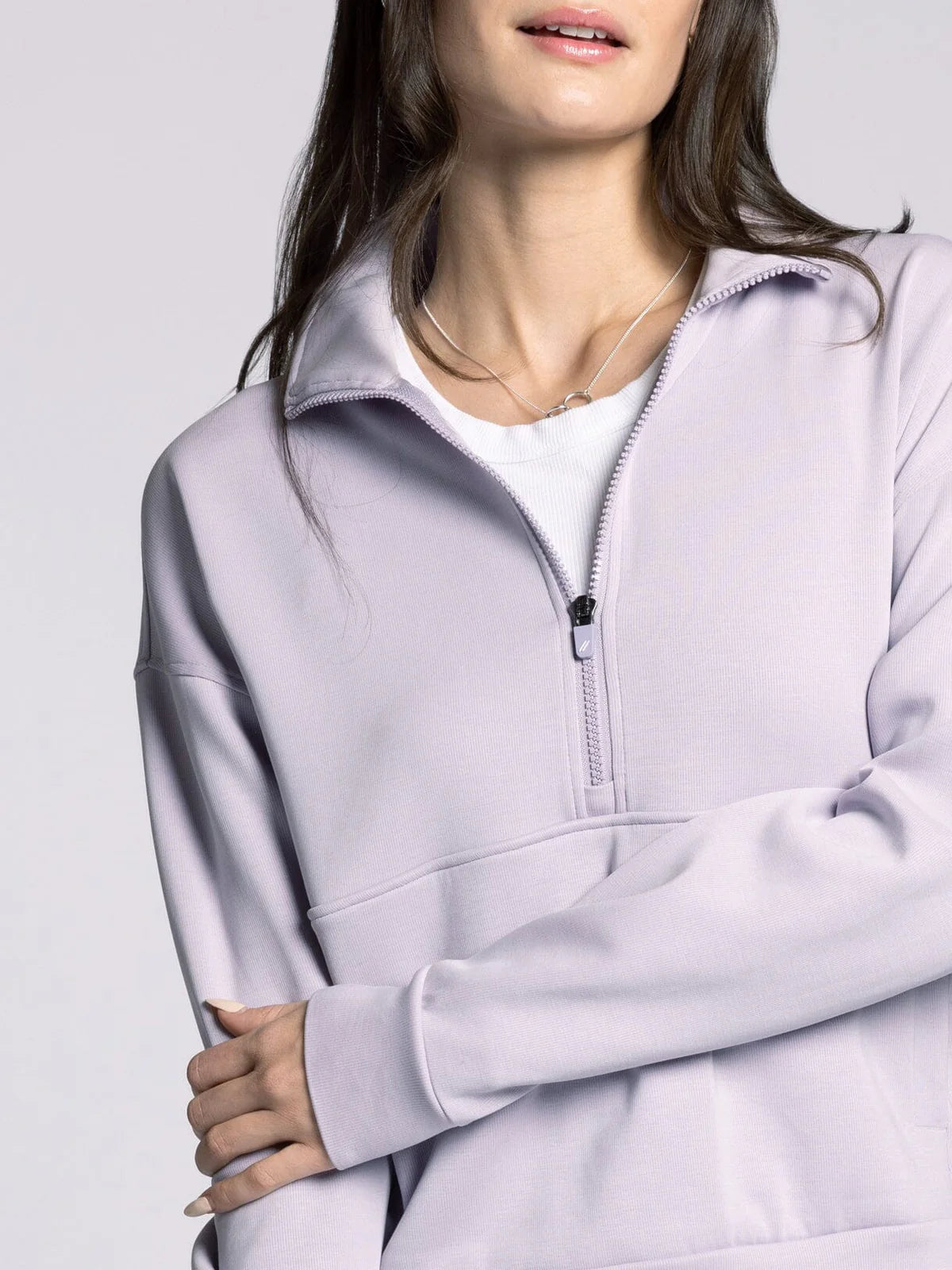 Heather Zip Up