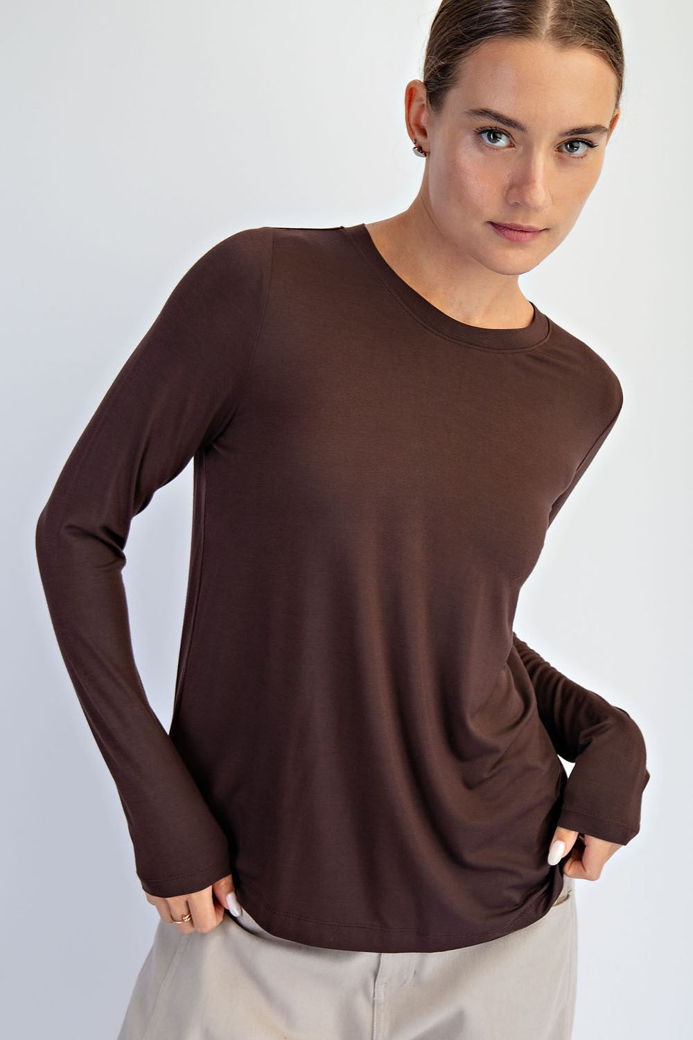 Julie Longsleeve - Chocolate