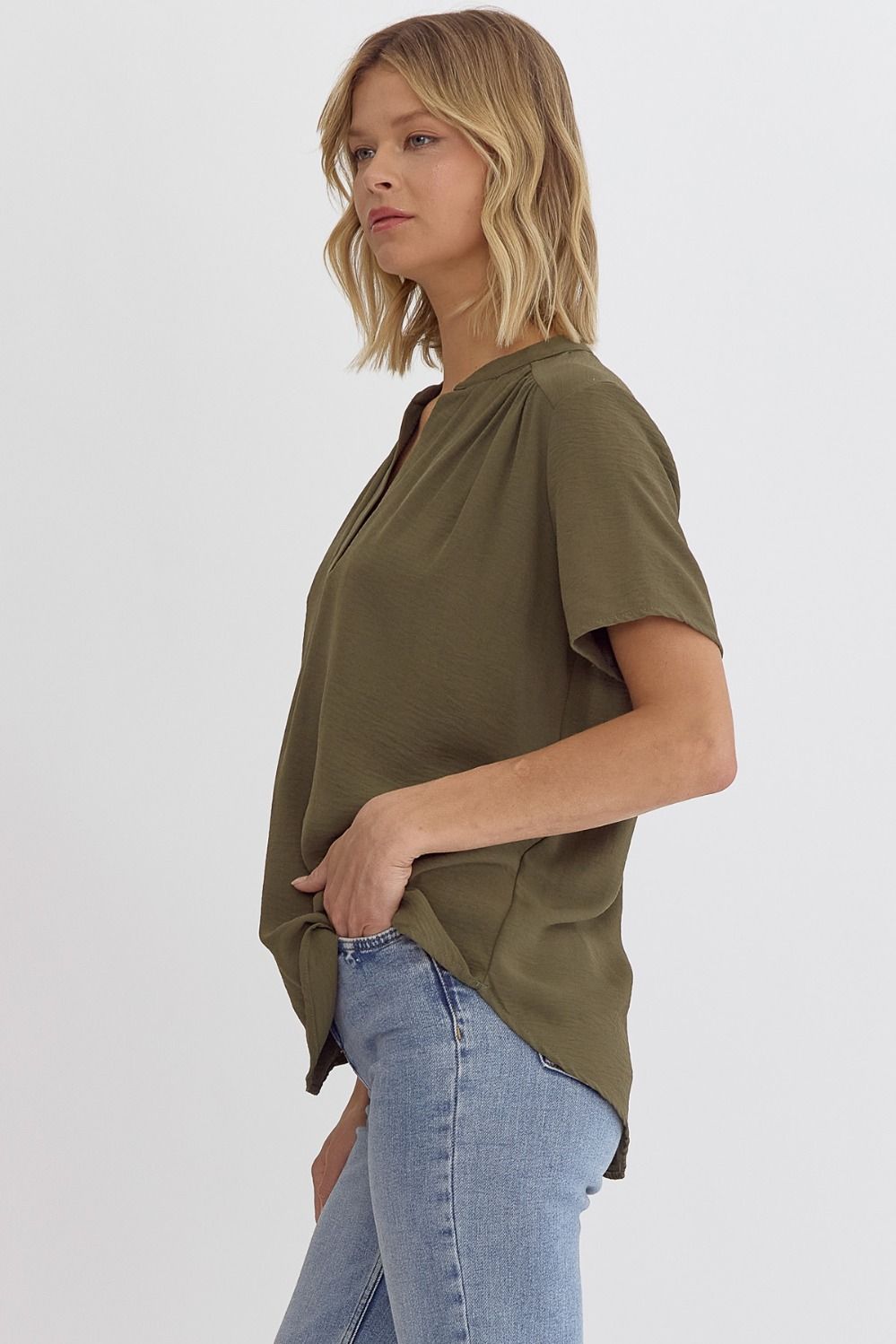 Connie Blouse - Olive