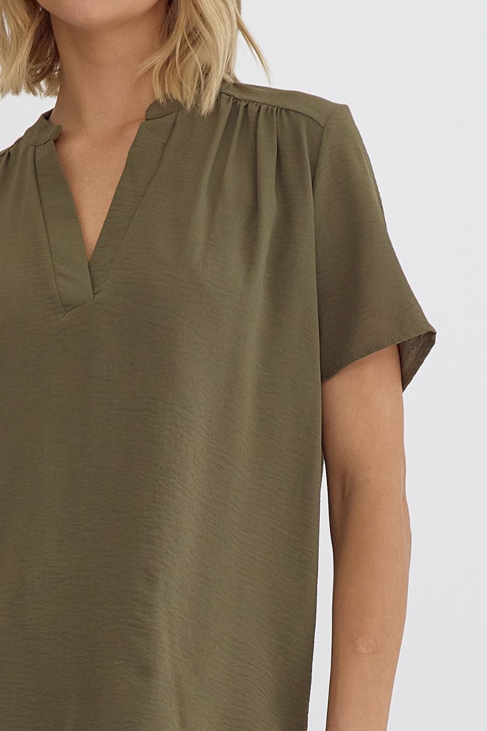 Connie Blouse - Olive